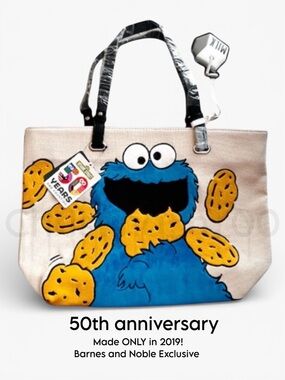 NEW Loungefly Cookie Monster 50th Anniversary Sesame BARNES & NOBLE EXCLUSIVE